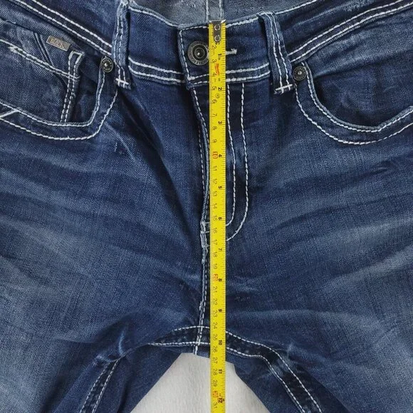 Buckle Black Jeans Slim No. 1 Fit Stretch Stitched Men's "34x34" Actual 36x34 - Picture 7 of 10